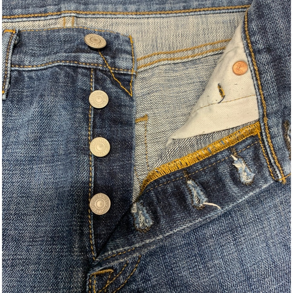 Levi’s 501 Original Fit Straight Leg Button Fly Jeans 30x32 - Picture 6 of 15